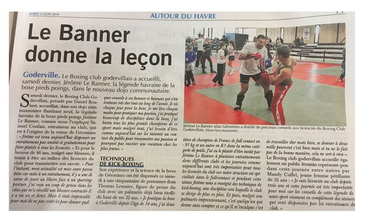 Stage technique de kick boxing, juin 2019